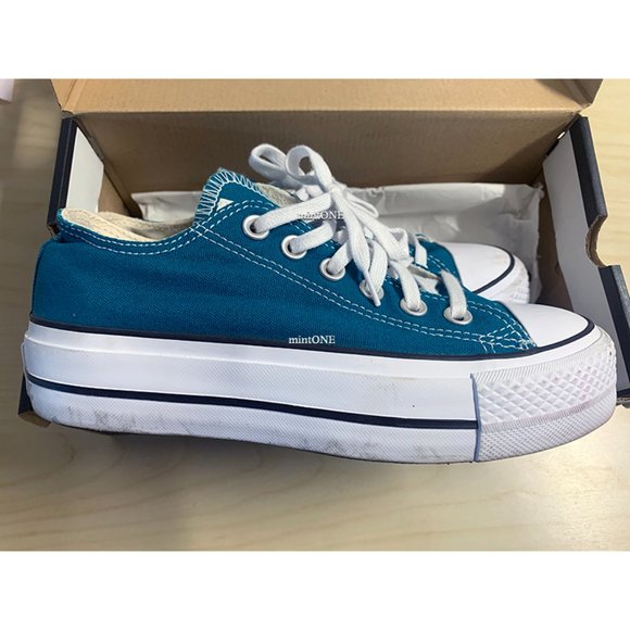 CONVERSE Chuck Taylor All Star Low Top Sneaker Bright Spruce size 6 - Picture 6 of 9